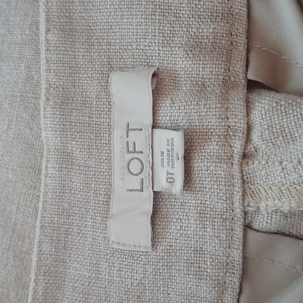 *Relisted* Ann Taylor LOFT Julie Fit Linen Pants - Picture 6 of 13